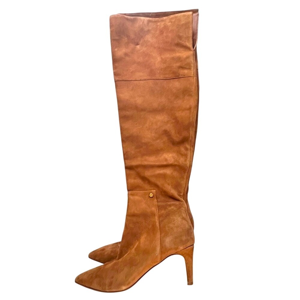 Cole Haan Vandam Over-the-Knee boots Color Golden Honey Suede, Size 7.5